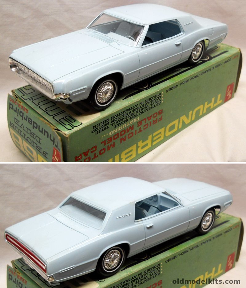 AMT 1/25 1968 Ford Thunderbird Coupe Promo With Original Box, 9228-250 plastic model kit